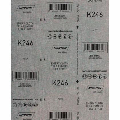 Imagem de Folha de Lixa para Ferro K246 - NORTON