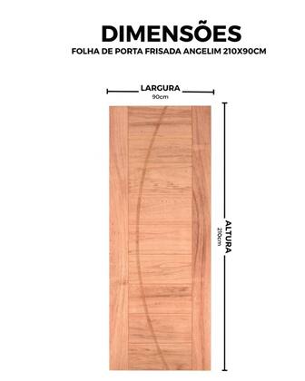 Imagem de Folha De Porta Frisada Angelim 210x90 Esel