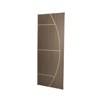 Imagem de Folha de Porta Madeira Decorada 210x90cm Espessura 3,5cm Gaúcha MGM Marrom/Carvalho Quebec