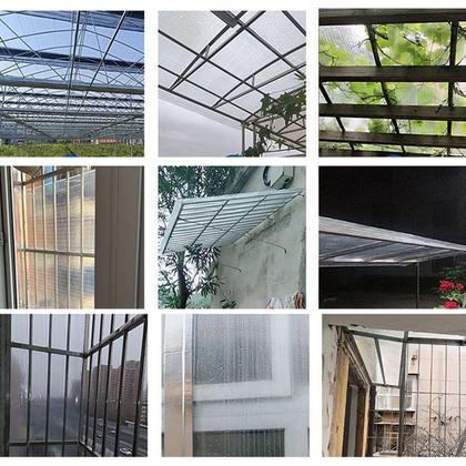 Imagem de Folha de telhado de policarbonato IBOWZ à prova de chuva anti-UV transparente