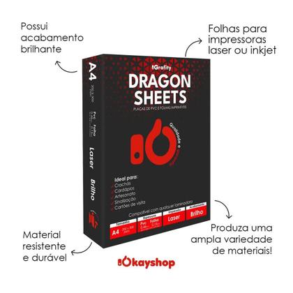 Imagem de Folha Imprimível á Laser A3 - 10 Unidades