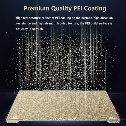 Imagem de Folha PEI de cama magnética aquecida para impressora 3D 235x235mm