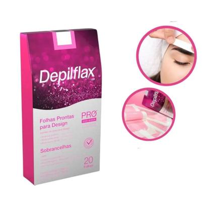 Imagem de Folhas Prontas Para Design De Sobrancelhas Depilflax - 20un