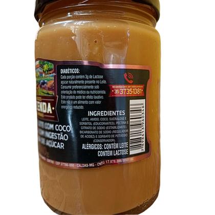 Imagem de Fondant de Leite com coco Diet Fazenda de Minas 440G