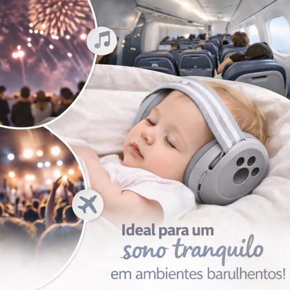 Imagem de Fone Abafador De Ruído Som Protetor Auditivo Auricular Ouvido Tipo Concha Infantil Criança Bebê 0 a 5 Anos Autismo