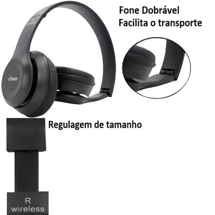 Imagem de Fone Bluetooth 5.0 Headphone Sem Fio Dobrável Original