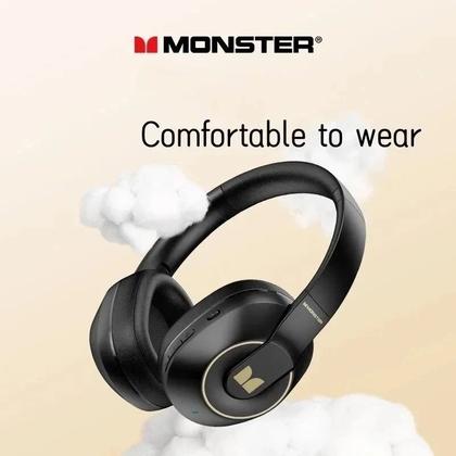 Imagem de Fone Bluetooth 5.3 Headphone Gamer Monster 25 horas Rosê