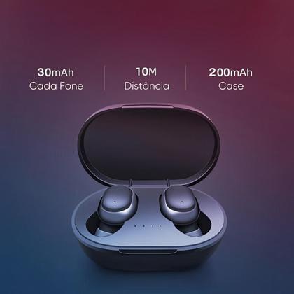 Imagem de Fone Bluetooth De Ouvido Sem Fio A6s Intra Auriculares TWS Earbuds Competível Com Android e IOS