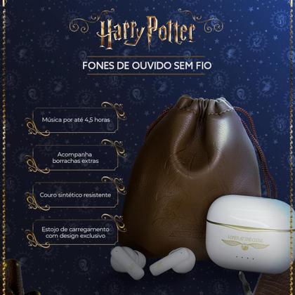 Imagem de Fone Bluetooth TWS Sonorus Harry Potter - Kit Presente com bolsa de transporte