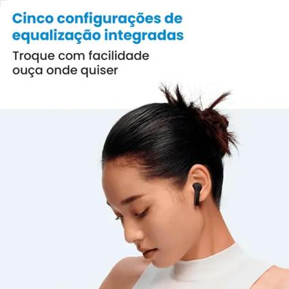 Imagem de Fone Bluetooth Xiaomi Redmi Buds 6 Active Som Estéreo, Bluetooth 5.4, ENC, 30h Bateria, IPX4 Preto
