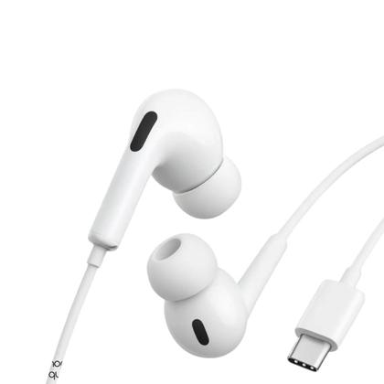 Imagem de Fone Com Entrada Tipo-C Cabo 1 Metro Qualidade Superior