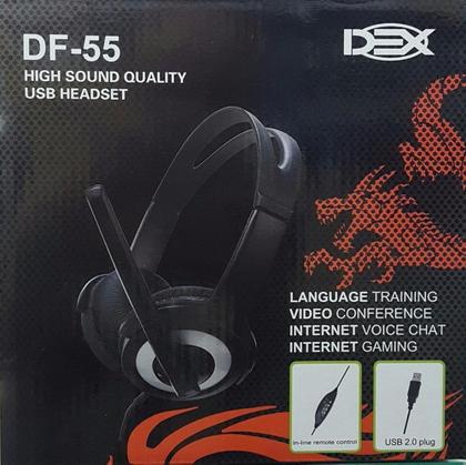 Imagem de Fone Com Fio E Microfone Dex Df-55 Headset