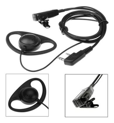 Imagem de Fone com Ptt de lapela para radio ht Gp 78 Elite Baofeng Uv5r Kemwood Luiton tipo D