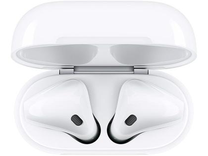 イヤホン AirPods with Wireless Charging Care Fone de Ouvido Apple AirPods, com estojo de recarga sem fio