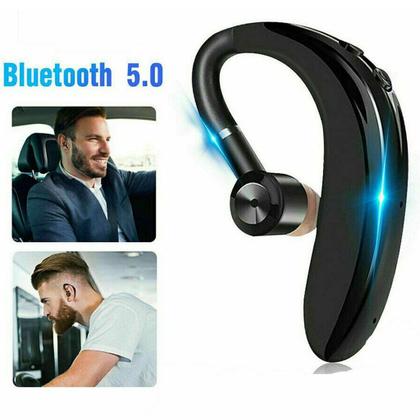 Imagem de Fone de Ouvido Bluetooth 5.0 Musicas Corrida Academia S109 1 Lado Headset Com Microfone P/ Celular