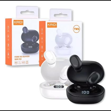 Imagem de Fone de Ouvido Bluetooth 5.3 Kaidi Kd-7101 sem Fio Preto