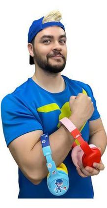 Imagem de Fone De Ouvido Bluetooth Aoc Ln001bl/00 Luccas Neto Azul