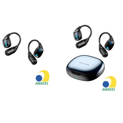 Imagem de Fone De Ouvido Bluetooth AWEI TZ12 Esportivo Sem Fio Corrida, caminhada, 8h de músicas Preto