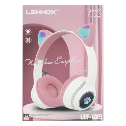 Imagem de Fone de Ouvido Bluetooth Gatinho sem Fio Headset Infantil com Led