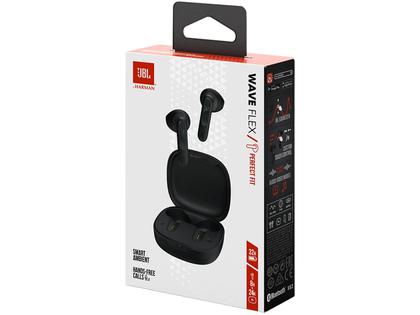 Imagem de Fone de Ouvido Bluetooth JBL Wave Flex - Intra-auricular com Microfone Preto