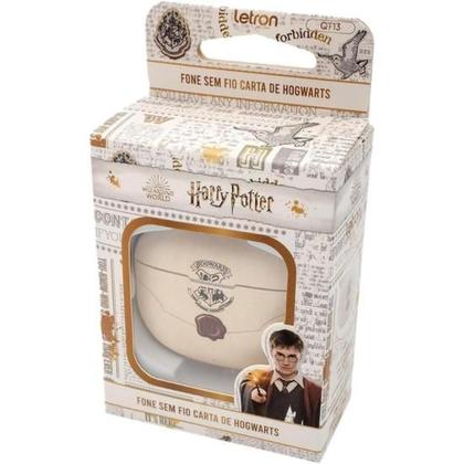Imagem de Fone de Ouvido Bluetooth Letron Harry Potter Branco