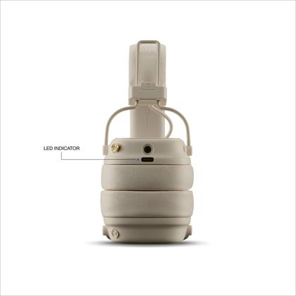 【Marshall】majour V Fone de ouvido Bluetooth Marshall Major V On-Ear Cream Color