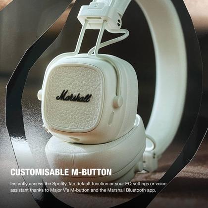 Fone de ouvido Bluetooth Marshall Major V On-Ear Cream Color