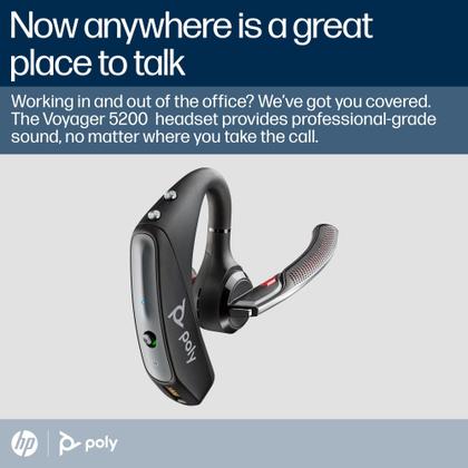 Fone de Ouvido Bluetooth Monoauricular Plantronics Voyager 5200