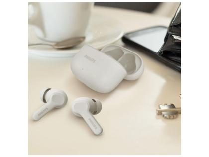 Imagem de Fone de Ouvido Bluetooth Philips TAT1109WT/00 com Microfone Intra-auricular True Wirelles Branco