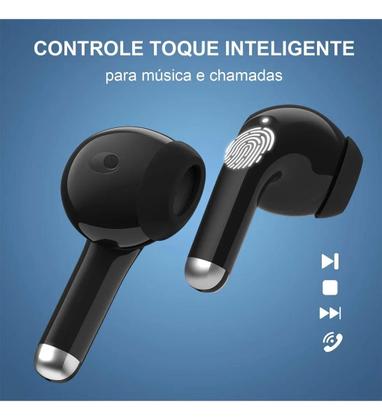 Imagem de Fone de ouvido Bluetooth Sem Fio 1HORA AUT203 TWS F25 Som Áudio com Tecnologia Android IOS Celular Tablet Notebook Bateria Prolongada