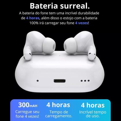 Imagem de Fone de Ouvido Bluetooth Sem Fio 3ª Geração 13 Pro Branco