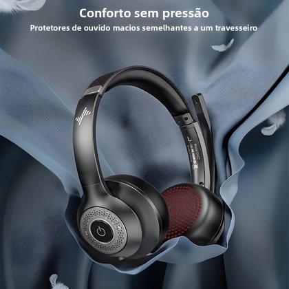 Imagem de Fone De Ouvido Bluetooth Sem Fio Com Microfone ANC E Dongle USB Para MacBook E Computador JIAMQISHI