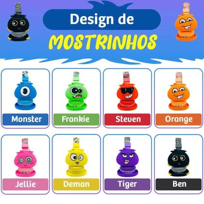 Imagem de Fone de Ouvido Bluetooth sem fio infantil Headphone monstrinhos para crianças 