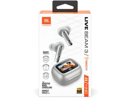 Imagem de Fone De Ouvido Bluetooth Sem Fio Live Beam 3 JBL - Prata