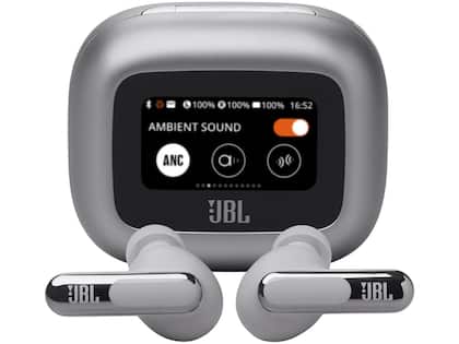 Fone De Ouvido Bluetooth Sem Fio Live Beam 3 JBL - Prata
