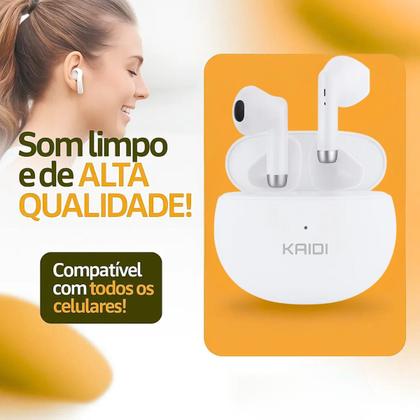 Imagem de Fone de ouvido Bluetooth Sem Fio TWS 5.4 Kaid KD 770