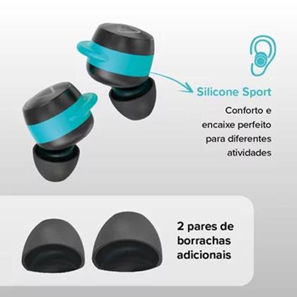 Imagem de Fone De Ouvido Bluetooth Sem Fio TWS Air Sports 400 i2GO Com Estojo De Carregamento - i2GO PRO