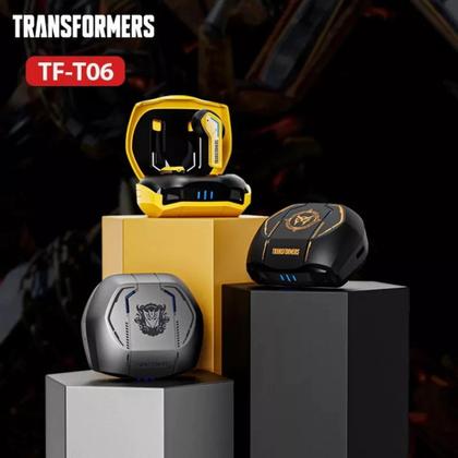 Fone De Ouvido Bluetooth Transformers TF-T06 Com Redução De - Fone