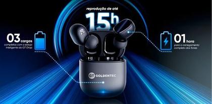 Imagem de Fone de Ouvido Bluetooth TWS GT Drop - Preto - Goldentec