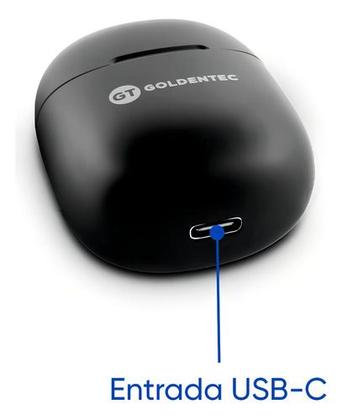 Imagem de Fone de Ouvido Bluetooth TWS GT Drop - Preto - Goldentec