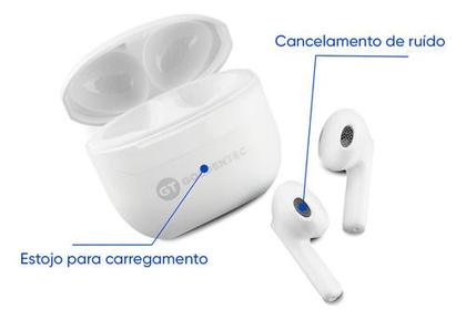 Imagem de Fone de Ouvido Bluetooth TWS GT Free - Branco - Goldentec