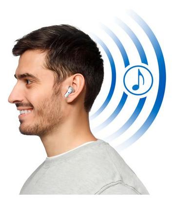 Imagem de Fone de Ouvido Bluetooth TWS GT Free - Branco - Goldentec