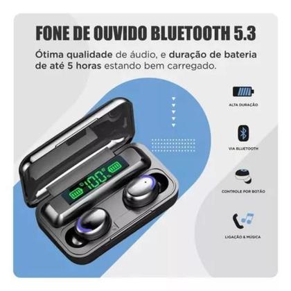 Imagem de Fone De Ouvido Bluetooth Tws M10 V5.1 2000mah Ipx7