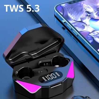 Imagem de Fone de Ouvido Bluetooth X15 TWS 5.3 Gamer Cancela Ruído