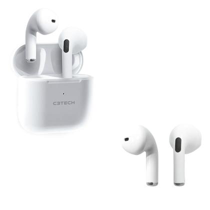 Imagem de Fone de Ouvido C3Tech Sem Fio Bluetooth 5.1 EP-TWS-21WH, Branco 