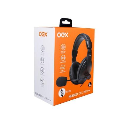 Imagem de Fone De Ouvido Call Center Oex Hs102 Usb Preto
