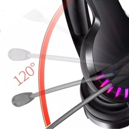 Imagem de Fone de Ouvido com fio e Microfone LED RGB N2446073 - Quanhe