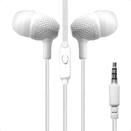 Imagem de Fone De Ouvido Com Fio Intra Auricular Tipo P3 Auxiliar Com Microfone Cabo 1 Metro