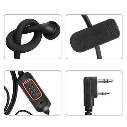 Imagem de Fone de Ouvido com Microfone Baofeng 780 para Walkie Talkies UV-5R, UV-5RH, UV-21 Pro e Quansheng UV-K6