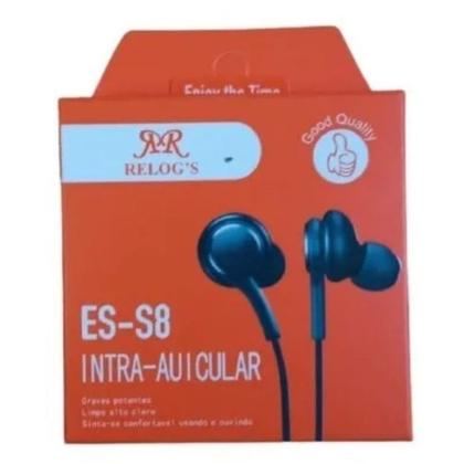 Imagem de Fone de Ouvido Com Microfone Stereo P2 Cabo em Tpu 1,2m ES-S8 Preto Relog's